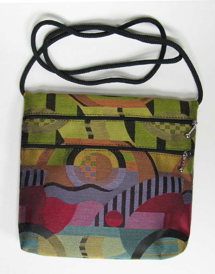 2-Zip Tapestry Bag - 7 1/2 x 10